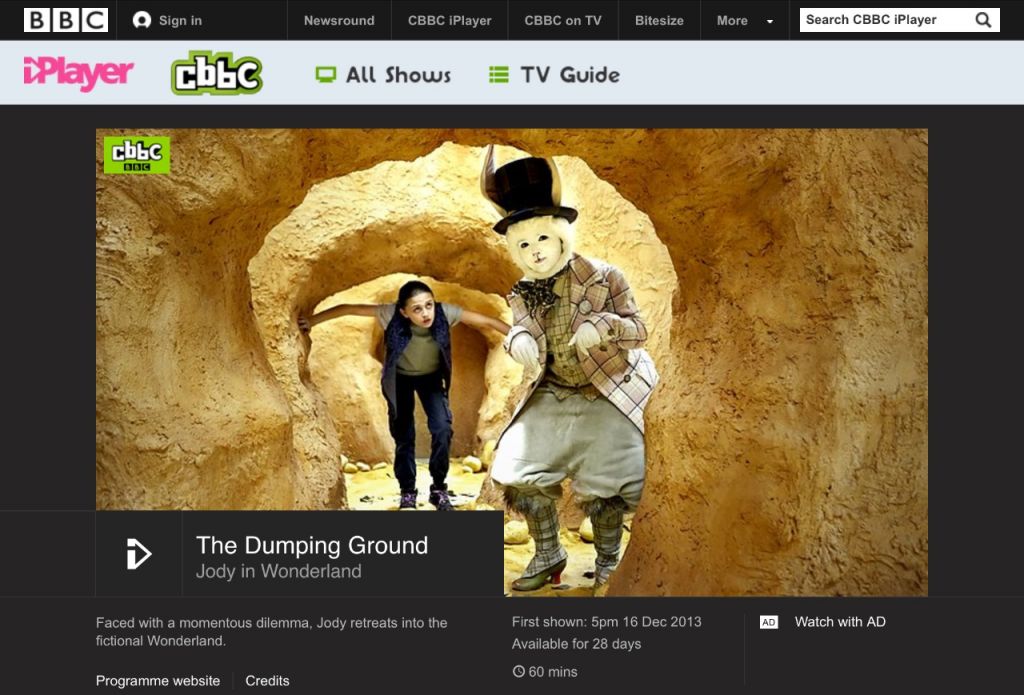 BBC - The Dumping Ground - Jody in Wonderland
